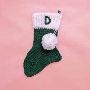Small Personalised Traditional Xmas Stocking